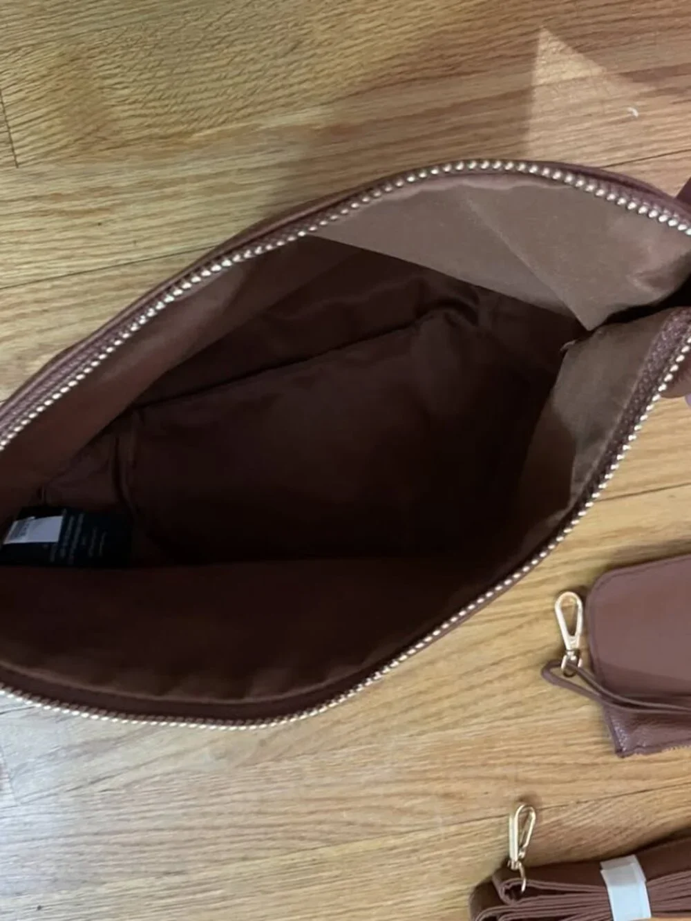 BEBE Mustard | Cognac 3 in 1 tote handbag